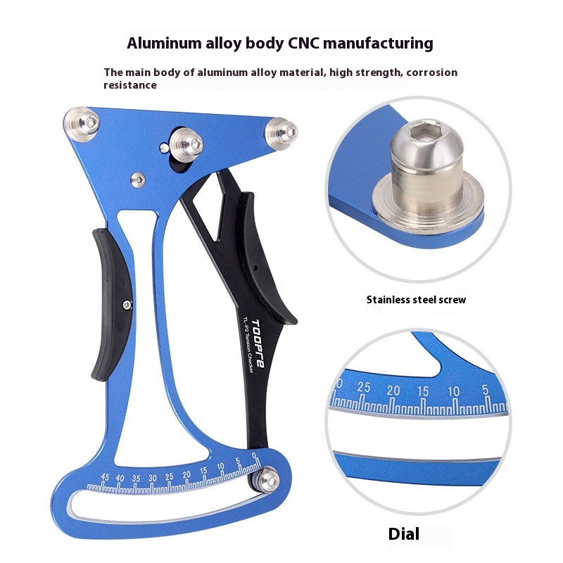 TOOPRE Bicycle Spoke Tension Meter Steel Wire Tension Adjustment Wrench Wheel Truing Tool
