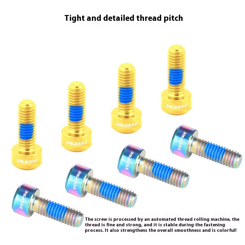 TOOPRE M5*14mm Mountain Bike TC4 Titanium Alloy Shifter Fixing Screws Hand Shifter Fixing