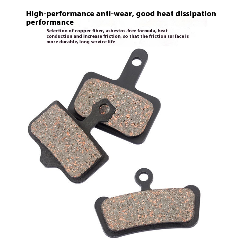 TOOPRE Mountain Bike Brake Pads, Disc Brake Pads for Electric Bicycles, Road Bikes, Semi-Metallic Brake Pads, Friction Pads