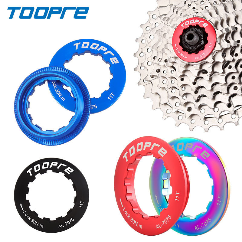 TOOPRE Cassette Locking Cover for Mountain and Road Bikes, 11T Sprocket Lock Ring, XT Cassette Lock Ring