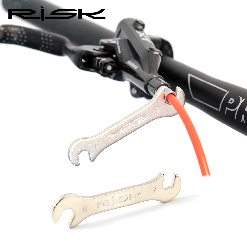 RISK Oil Disc Oil Pipe Screw Wrench Mountain Bike Installation Disassembly Tool Hydraulic Brake 7-8mm