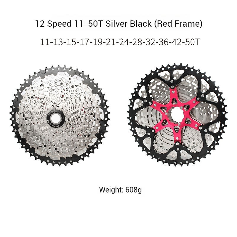 SUNSHINE Mountain Bike Cassette Flywheel 8/9/10/11-speed 36T 40T 42T 46T 50T 52T Cassette Gears