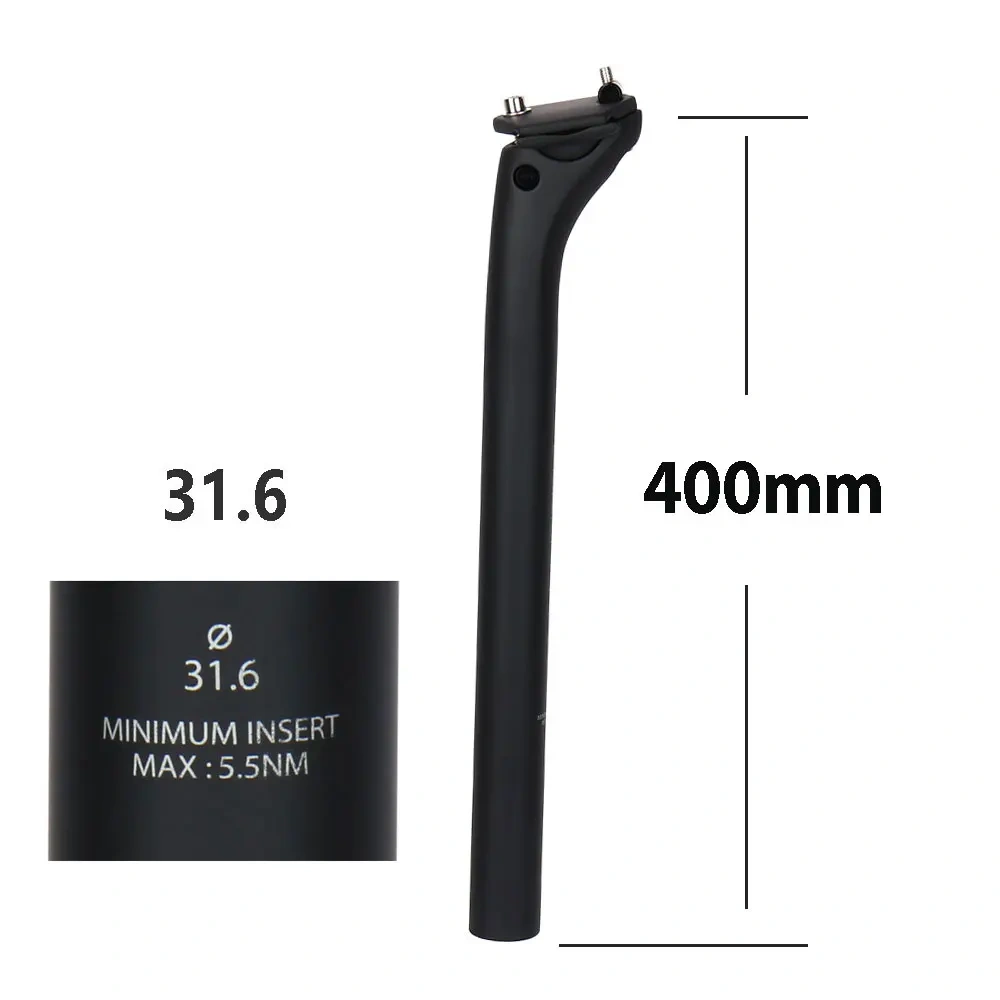 ELITAONE MTB Carbon Seat Post 31./27.2/ Offset 20mm Road Bike Seatpost  Carbon Fiber Base Cover