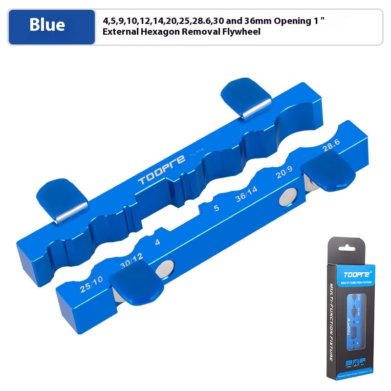 TOOPRE Bicycle Bench Vise Maintenance Clamp for Hubs Pedals Axles Forks and Wheelsets
