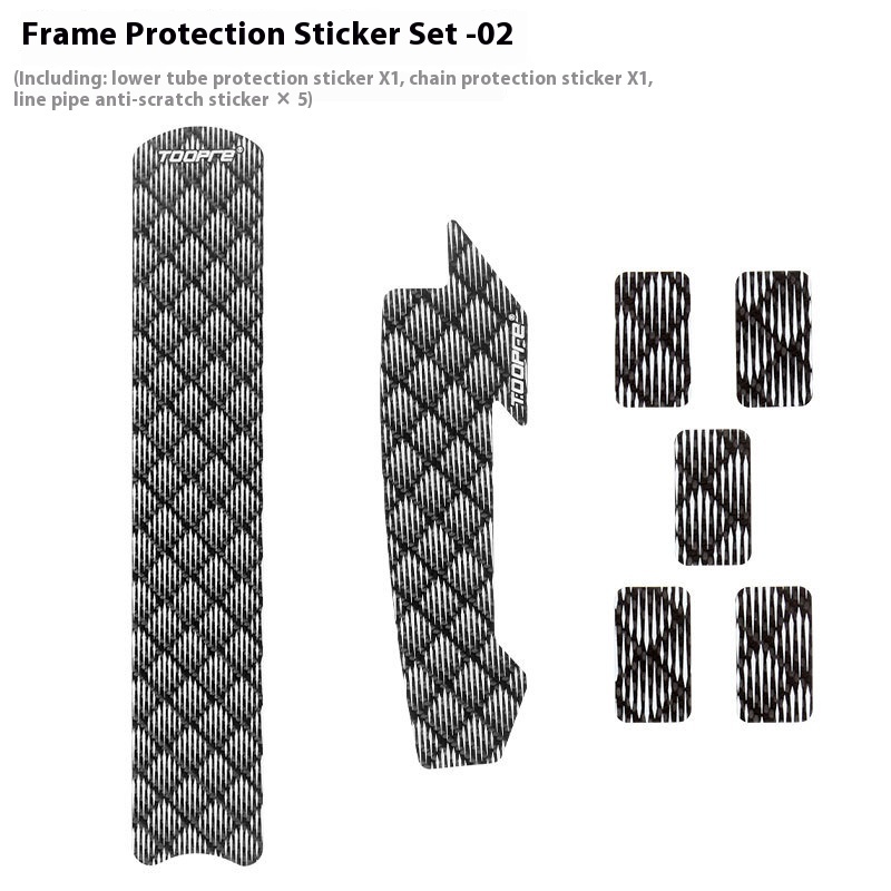 TOOPRE Bicycle Chainstay Protector Decals Frame Protection Stickers for Mountain and Road Bikes