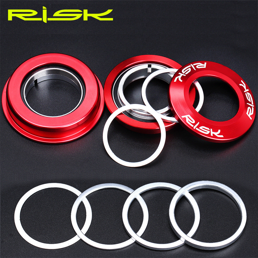 RISK Headset Fork Adjustment Washers Dust-proof Waterproof Cover Gap Head Tube Frame Adjustment Washers 0.3/1/2mm