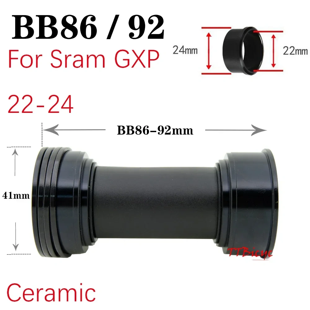 Gineyea Ceramic bottom bracket bb86 bb92 bb91 british BSA threaded 68 for shimano sram 22 24 19 41 mm road bike MTB