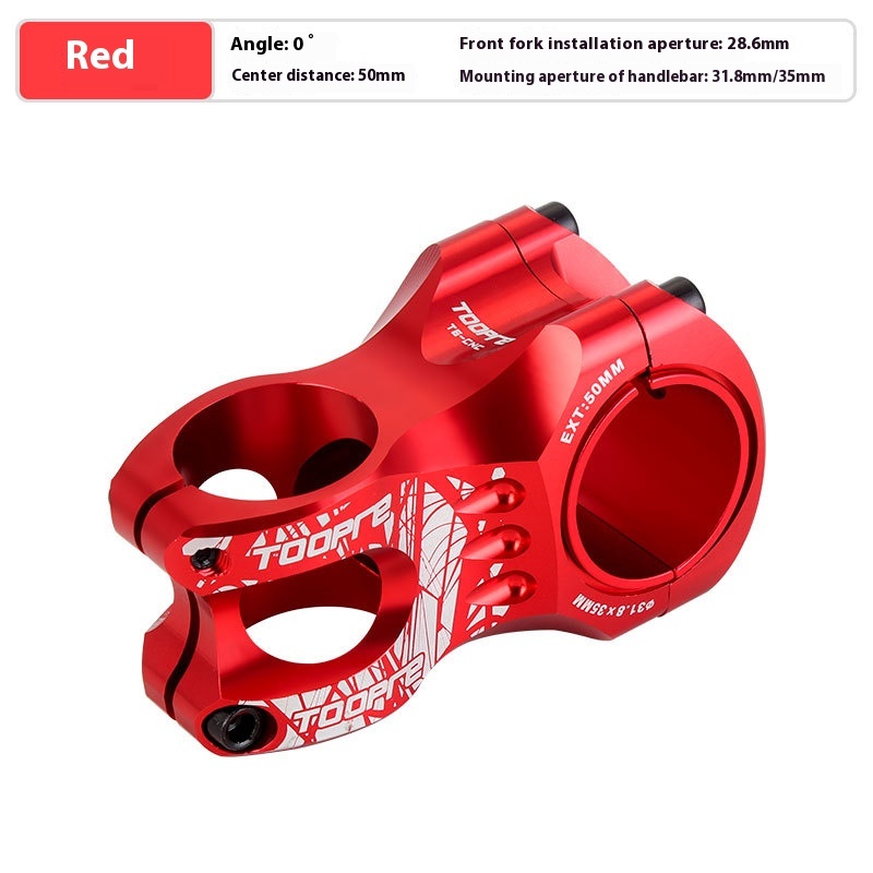 TOOPRE Bicycle Downhill Stem CNC Ultralight Hollowed 50MM Short Stem 31.8/35mm Clamp