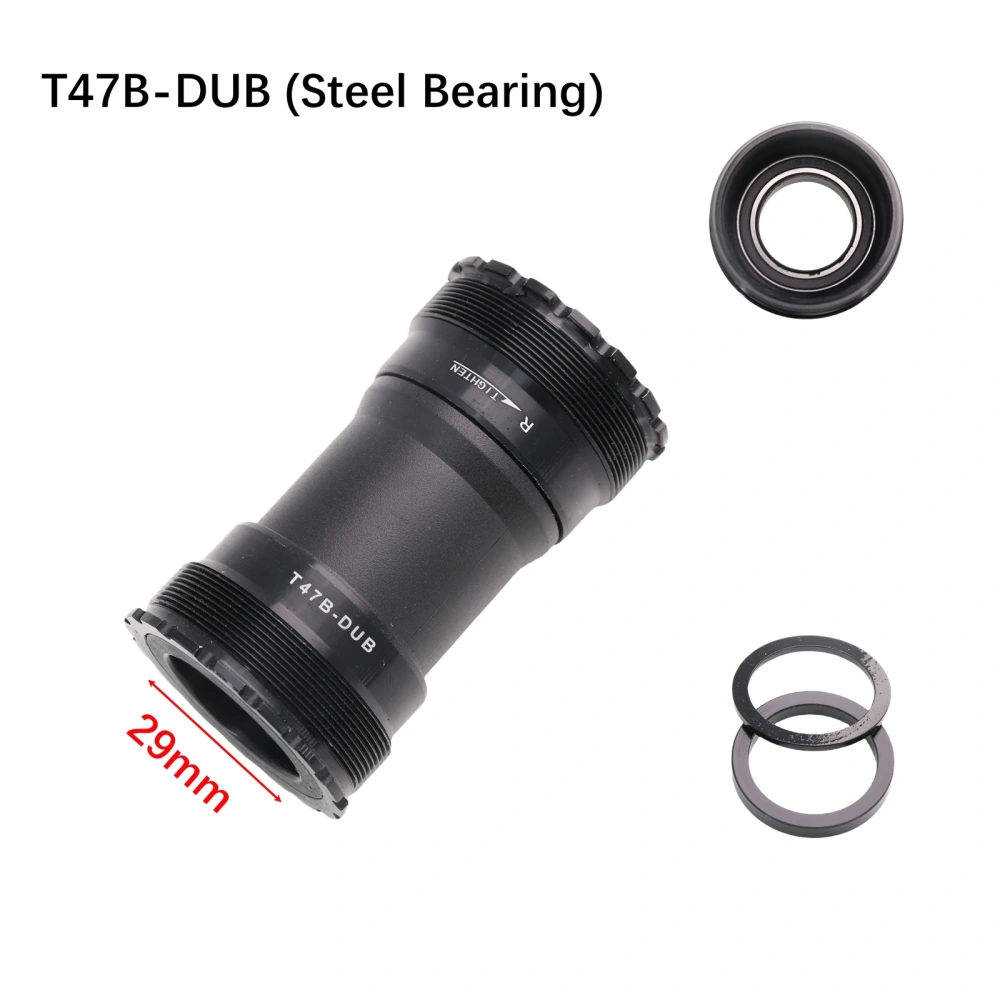 DJC Bike Bottom Bracket T47-Sieries Ceramic Bearing for MTB Road Bike Big Thread 24mm 30mm DUB 77 79 86.5 BB TT bicycle