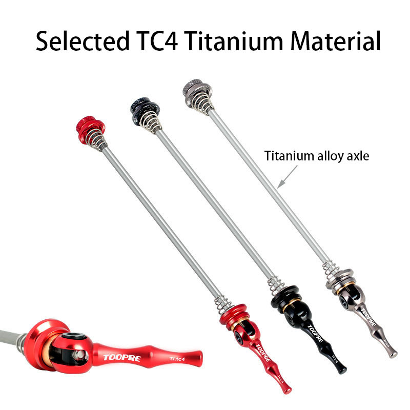 TOOPRE Bicycle Quick Release Lever Super Light Titanium Alloy Mountain Bike Quick Release Road Titanium Alloy Quick Release Lever Universal