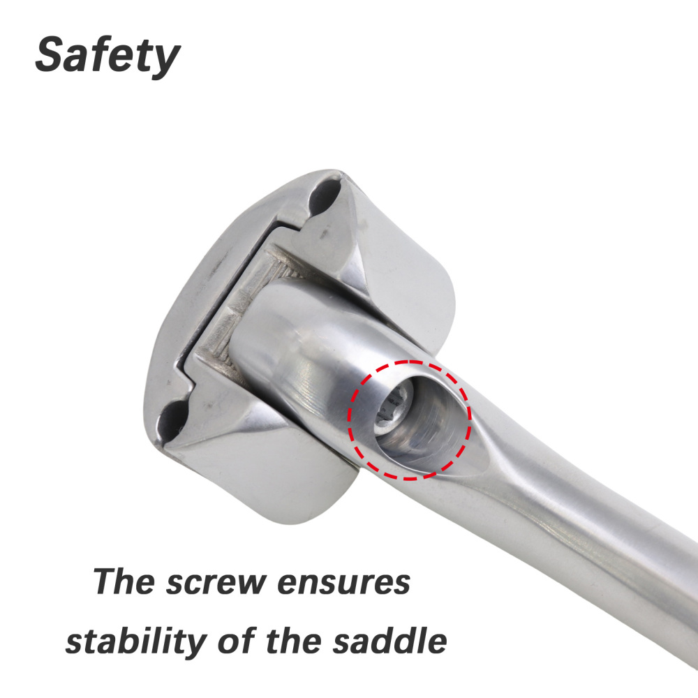 DJC Bicycle Seat Post 25.4/26.8/27.2MM x230MM Seat Tube Chrome Molybdenum Steel Fixed Gear BMX Rear Floating Seatpost