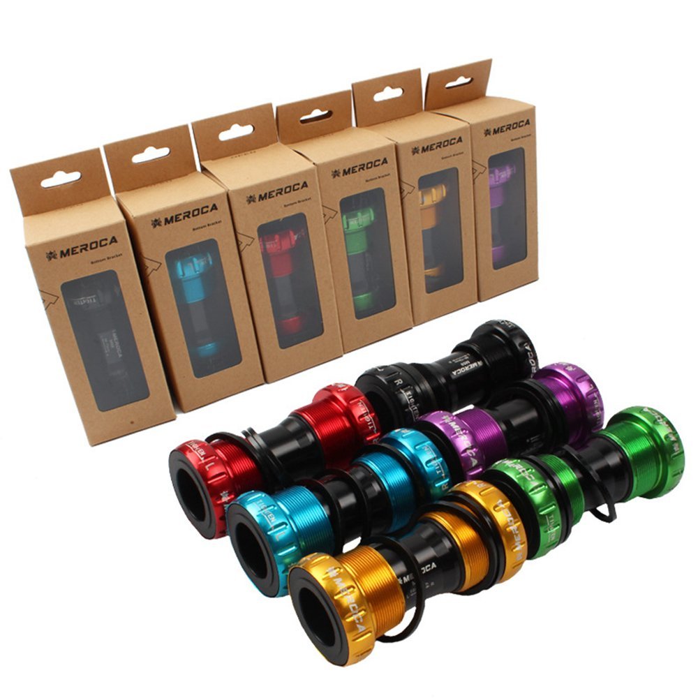 Meroca Bike Bottom bracket 68 Threaded BB English BSA 68 Bottom bracket 68 73 22 24 19 mm for Shimano for Sram GXP