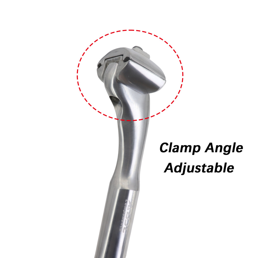 DJC Bicycle Seat Post 25.4/26.8/27.2MM x230MM Seat Tube Chrome Molybdenum Steel Fixed Gear BMX Rear Floating Seatpost