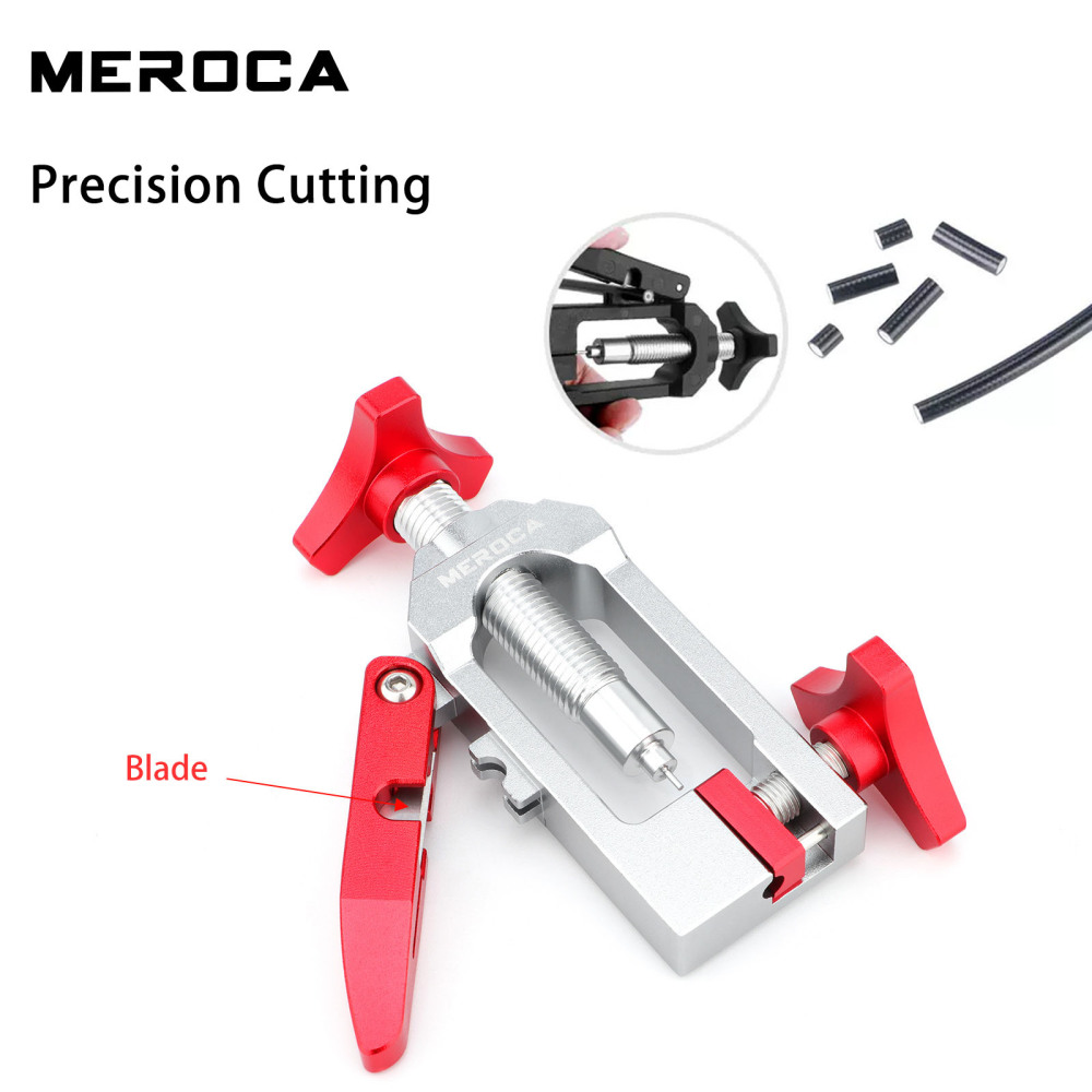 MEROCA Oil Needle Installation Tool for Mountain Bikes T-Head 5-Line Body Compression Ring Insertion Tool Oil Hose Cutting Tool