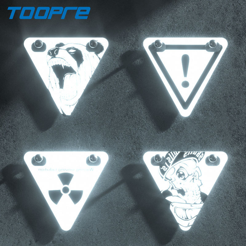 TOOPRE High-Visibility Reflective Magnet Stickers for Cycling Outdoor Sports Running Personalized Night Safety Reflective Stickers