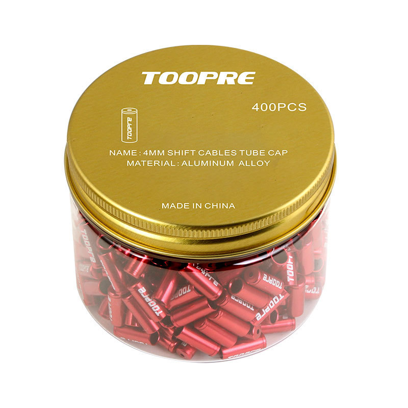 TOOPRE Brake Shifter Cable End Caps Mountain Road Bicycle 4/5mm Aluminum Alloy Cable Housing Ferrules Inner Cable End Caps
