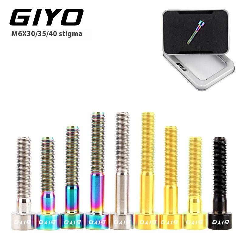 GIYO Titanium Alloy Stem Cap Bolts for Mountain and Road Bikes