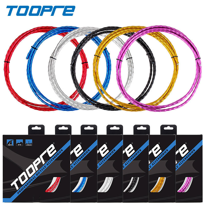 TOOPRE Bicycle Bamboo-Shaped Cable Housing Kit Mountain Road Bike Aluminum Alloy Gear Brake Cable Housing