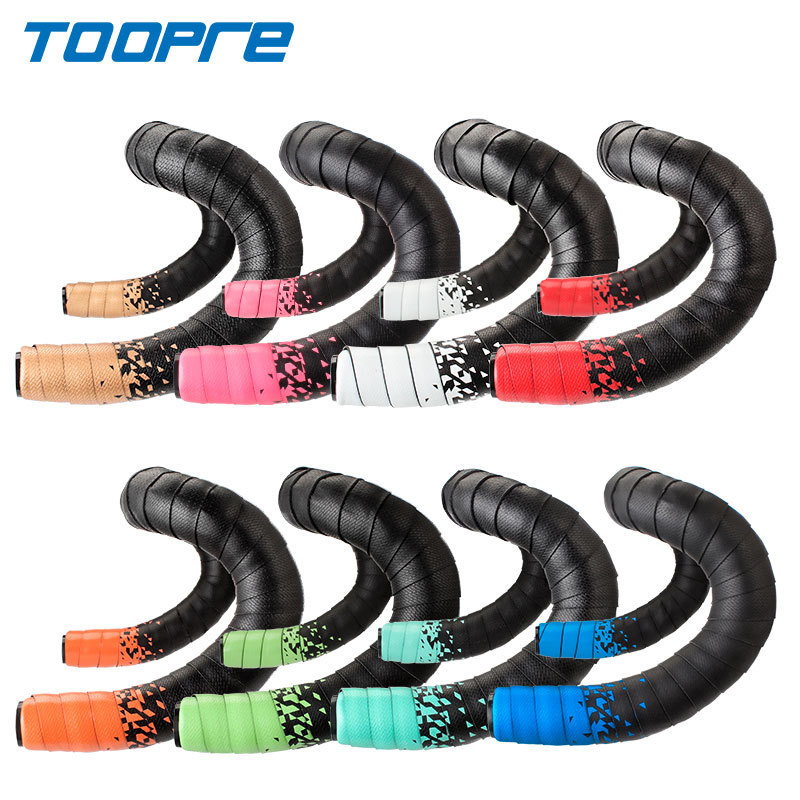 TOOPRE Road Bike Handlebar Tape Fixed Gear Bike Bar Tape Gradient Color Comfortable and Breathable Handlebar Tape