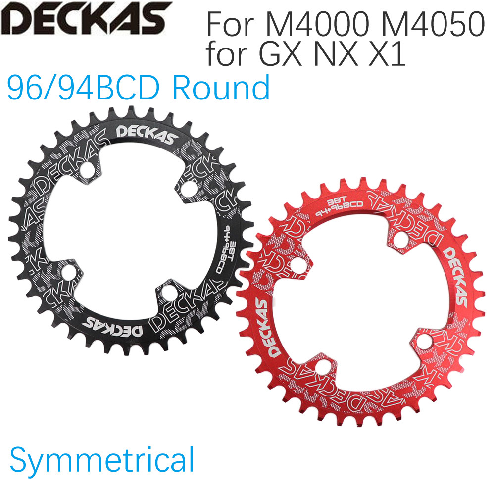 Deckas Chainring 96BCD Round 32t 34t 36t 38t Tooth Plate MTB Mountain Bike 96BCD Road Bike M4000 M4050 NX GX X1