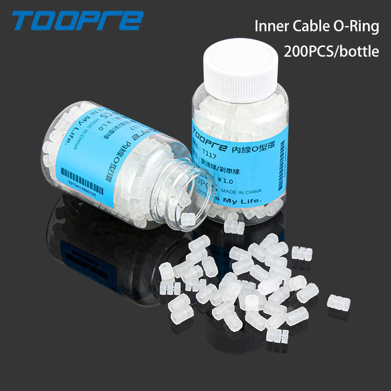 TOOPRE Mountain and Road Bike Gear Shift and Brake Cable Octagonal O-Rings Transparent Rubber Frame Protection Balls