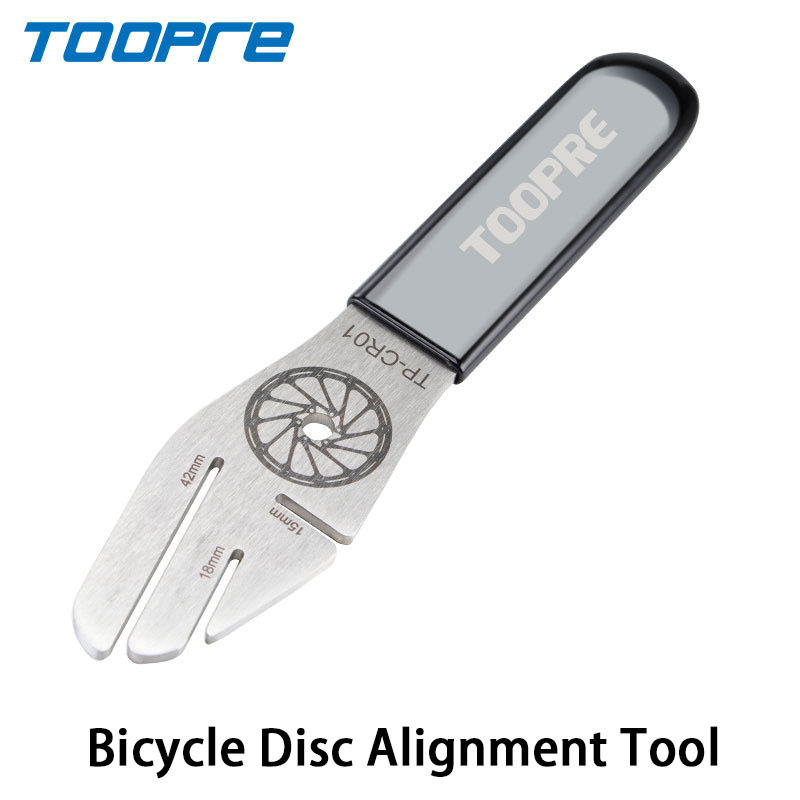 TOOPRE Bicycle Disc Brake Rotor Maintenance Tool, Anti-Rub Rotor Gap Adjustment Deformation Correction Brake Rotor Truing Wrench