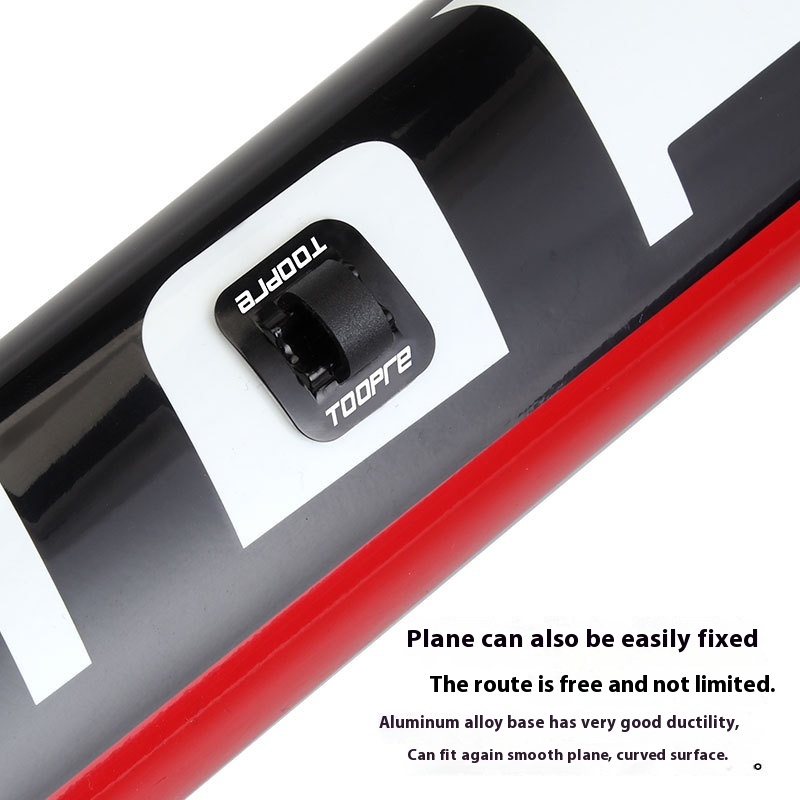 TOOPRE Bicycle C-Type Clip Wire Guide Frame Wire Holder Double-sided Tape Aluminum Alloy Oil Pipe Fixed Seat