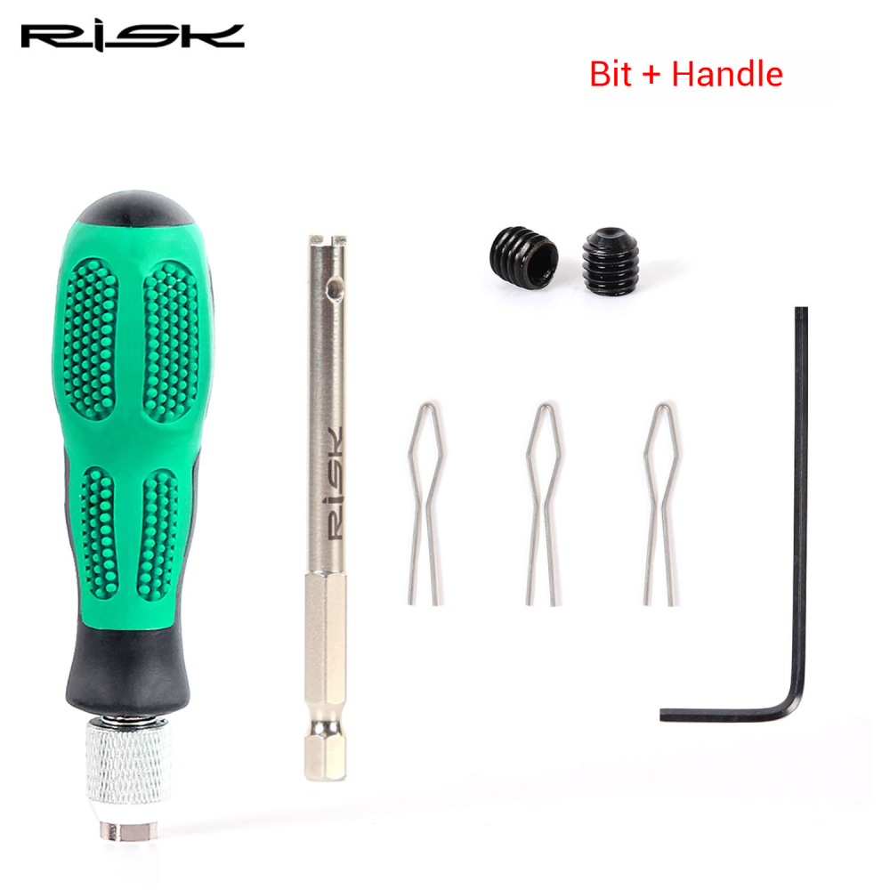 RISK Bicycle Spoke Nipple Installation Tool Wheel Rim Spoke Nipple Fixer Wheelset Spoke Nipple Connector Tool