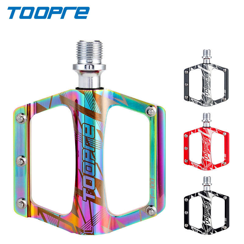 TOOPRE Bicycle Pedals MTB Folding Bike Aluminum Alloy Pedals Bearing Anti-Slip Pedal