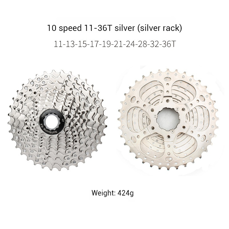 SUNSHINE HG Mountain Bike Cassette flywheel 7 / 8 / 9 / 10 / 11 / 12 / 13 Speed 11-28T 30T 32T 34T 36T 40T 42T 46T 50T 51T 52T High-Strength Steel Freewheel Compatible with Shimano SRAM MTB