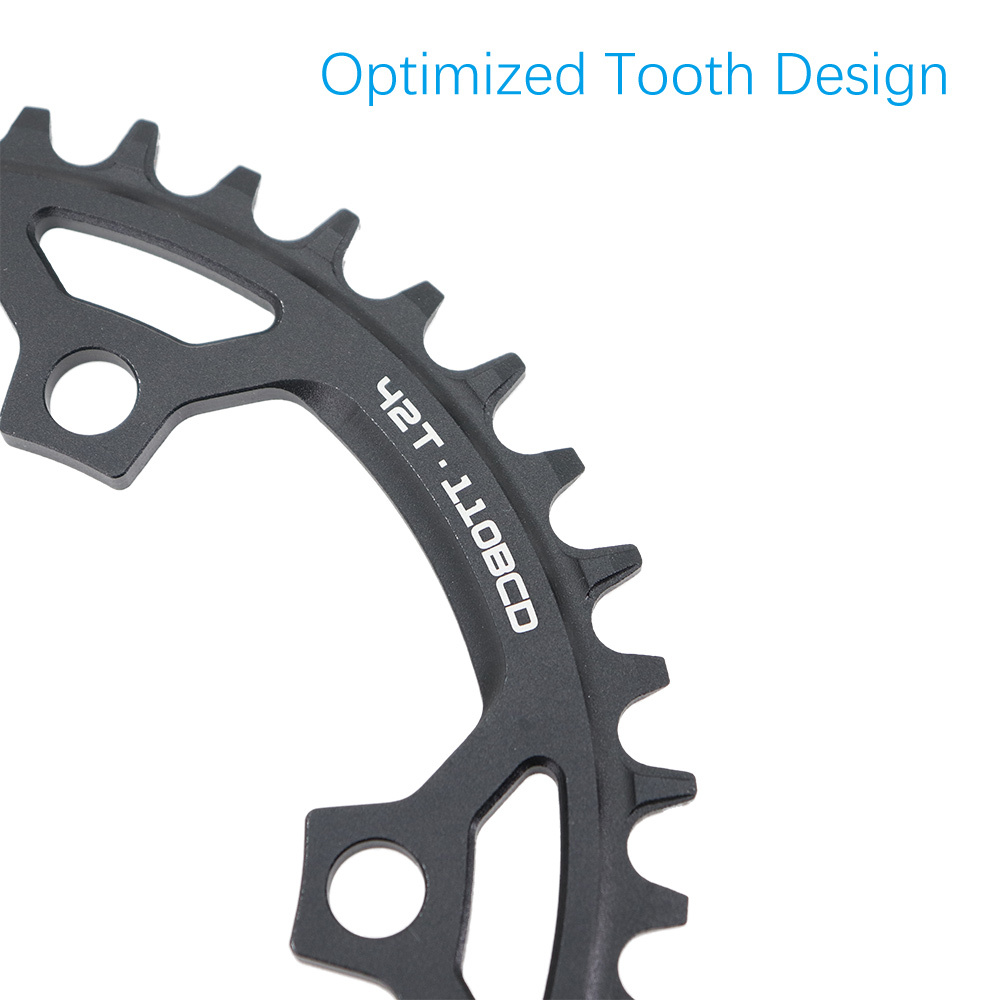 Deckas Chainring Round 110BCD for force red rival s350 s900 36 38 40 42 Tooth Road Bike for sram cx gravel quarq 5 arms 110 bcd