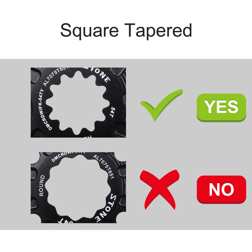 Stone Round Bike Chainring for White Industries industry square tapered Crank 40T To 56T Cycling Bike Chainwheel for Road Bike for Brompton Folding Bike