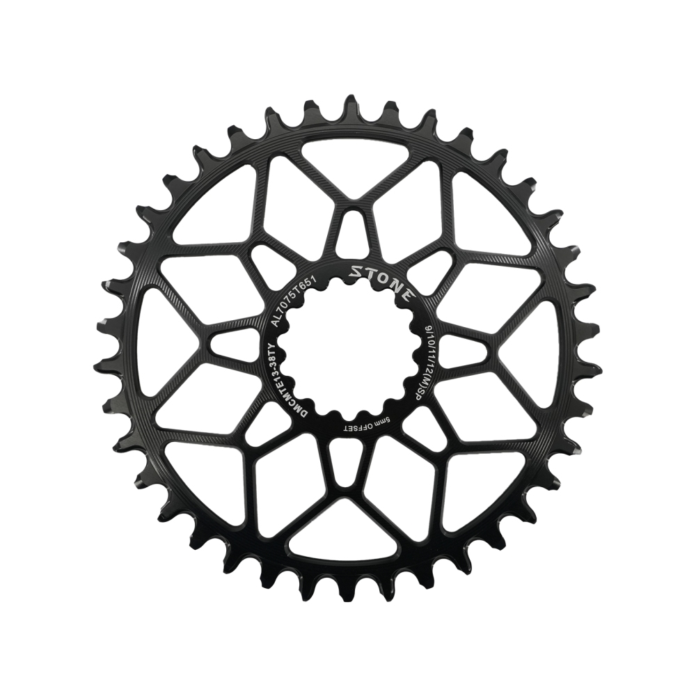 Stone 5mm Offset Bike Chainring for E THIRTEEN E13 RG1 TRS XCX GRAVEL CARBON Crank Narrow Wide Direct Mount 9-12S 30T-40T