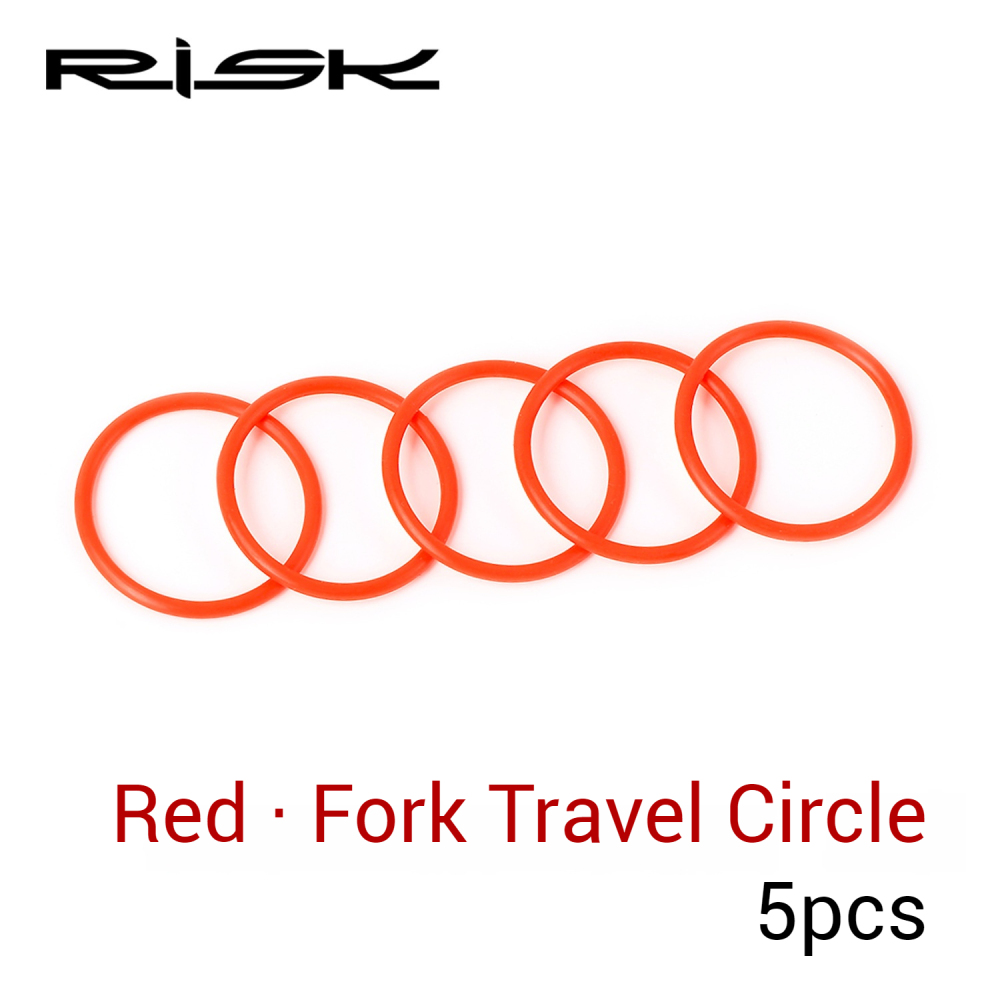 RISK Mountain Bike Suspension Fork Travel Ring Red Sealing O-ring 32/34mm Dust and Oil Seal