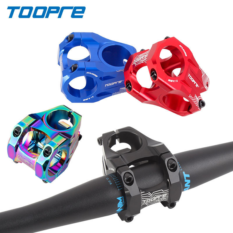 TOOPRE Mountain Bike Downhill Stem CNC Ultralight Hollowed 35MM Stem 28.6/31.8 Short Stem
