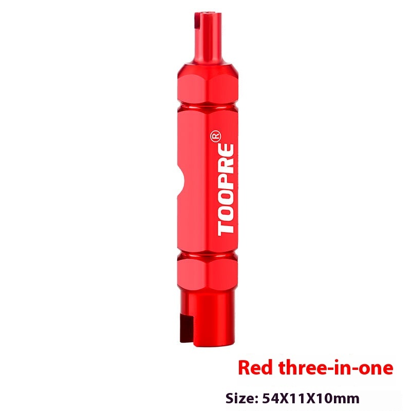 TOOPRE Bicycle Multi-function American Valve Core Tool Presta Valve Tire Valve Extension Rod Disassembly Wrench