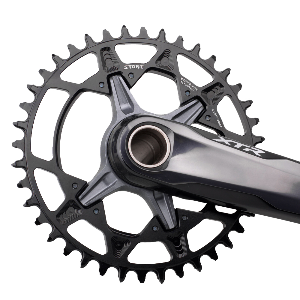 Stone 100 BCD Round Chainring for SLX M7100 XT M8100 MTB Mountain Bike 100BCD M7120 M7130 M8120 M8130