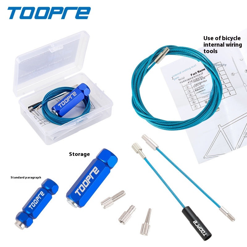 TOOPRE Mountain and Road Bike Carbon Fiber Frame Internal Routing Tool Magnetic Cable Guide Wire Threader