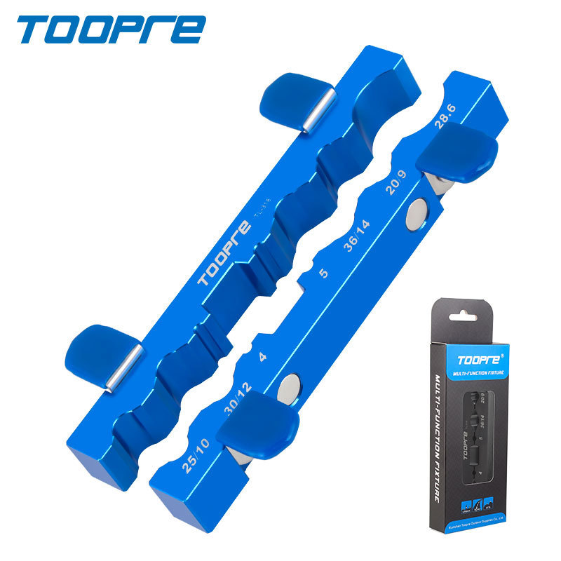 TOOPRE Bicycle Bench Vise Maintenance Clamp for Hubs Pedals Axles Forks and Wheelsets