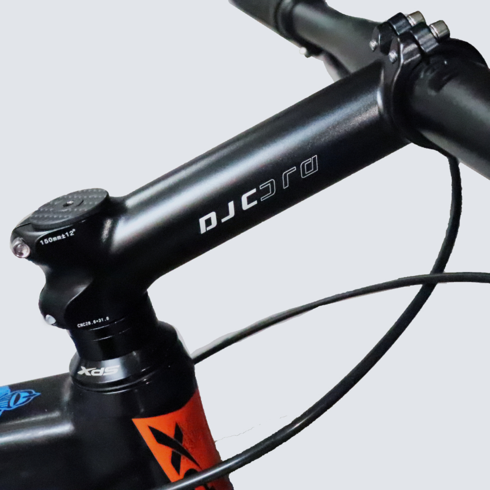 DJC Bike Stem 150mm 12 Degree 31.8mm Clamp 1-1/8" 28.6mm Fork Super Long for Road Bike, Mountain Bike, Gravel, Hybrid, E-Bikes