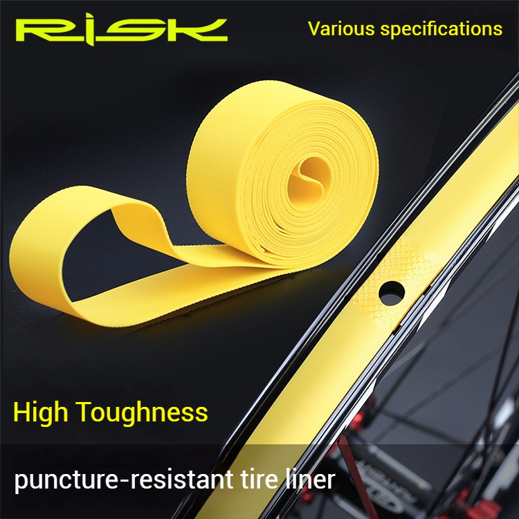 RISK Tire Liner 26-inch Mountain/Road Bike 700C Wheel Tire Inner Tube PVC Liner puncture-proof tire pad