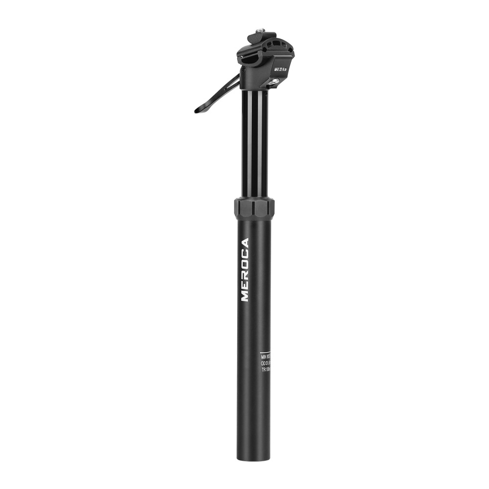 MEROCA Dropper Seatpost Aluminum Alloy Manual Control Height Adjustable 100/125mm Travel 30.9/31.6mm Mountain Bike Hydraulic Seatpost