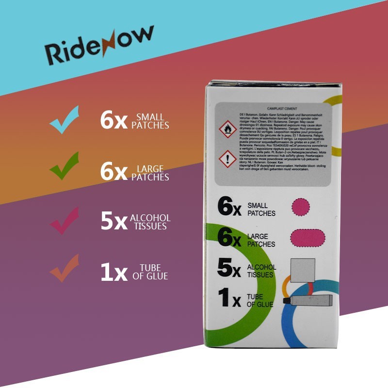 RideNow bike tire repair patch kit TPU