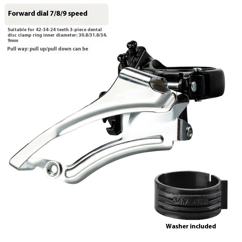 MICRONEW  Micro-Shift Front Derailleur for Mountain Bikes Compatible with 8/9/10/11 Speed, 21/24/27 Speed Chainring