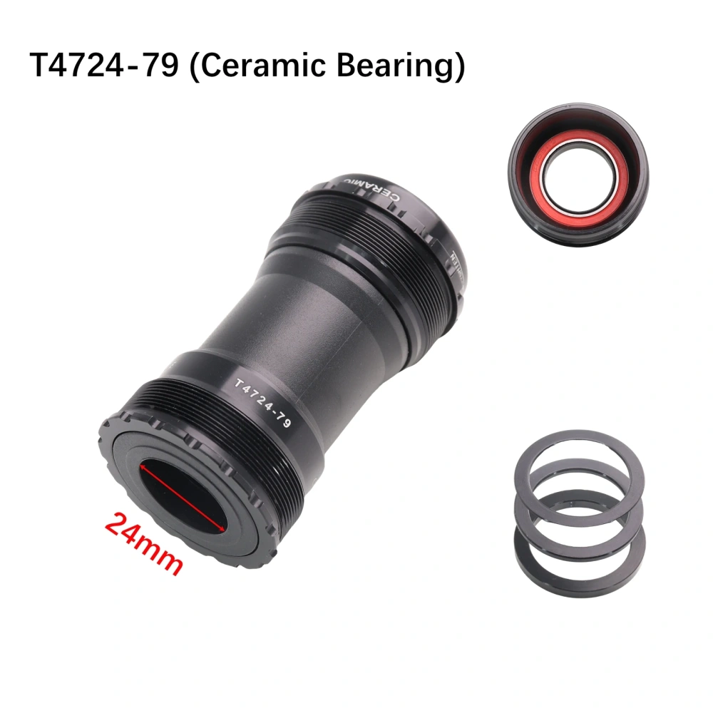 DJC Bike Bottom Bracket T47-Sieries Ceramic Bearing for MTB Road Bike Big Thread 24mm 30mm DUB 77 79 86.5 BB TT bicycle