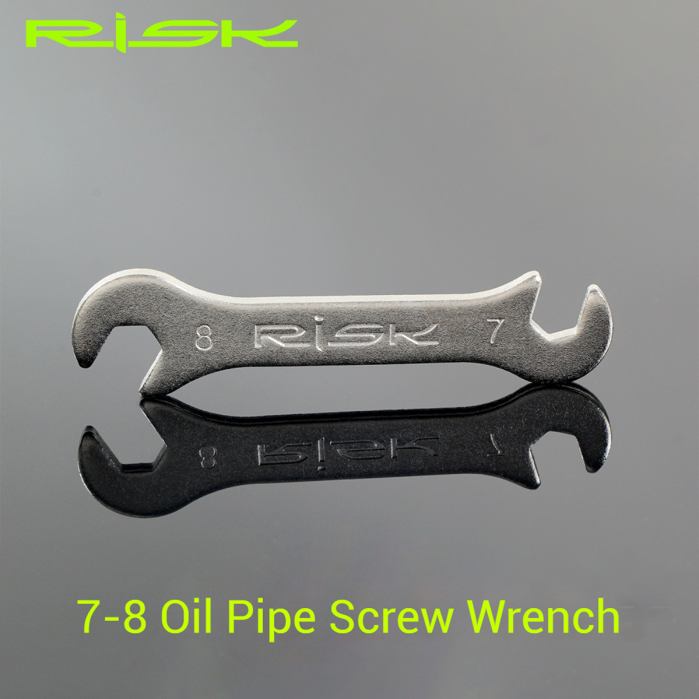 RISK Oil Disc Oil Pipe Screw Wrench Mountain Bike Installation Disassembly Tool Hydraulic Brake 7-8mm