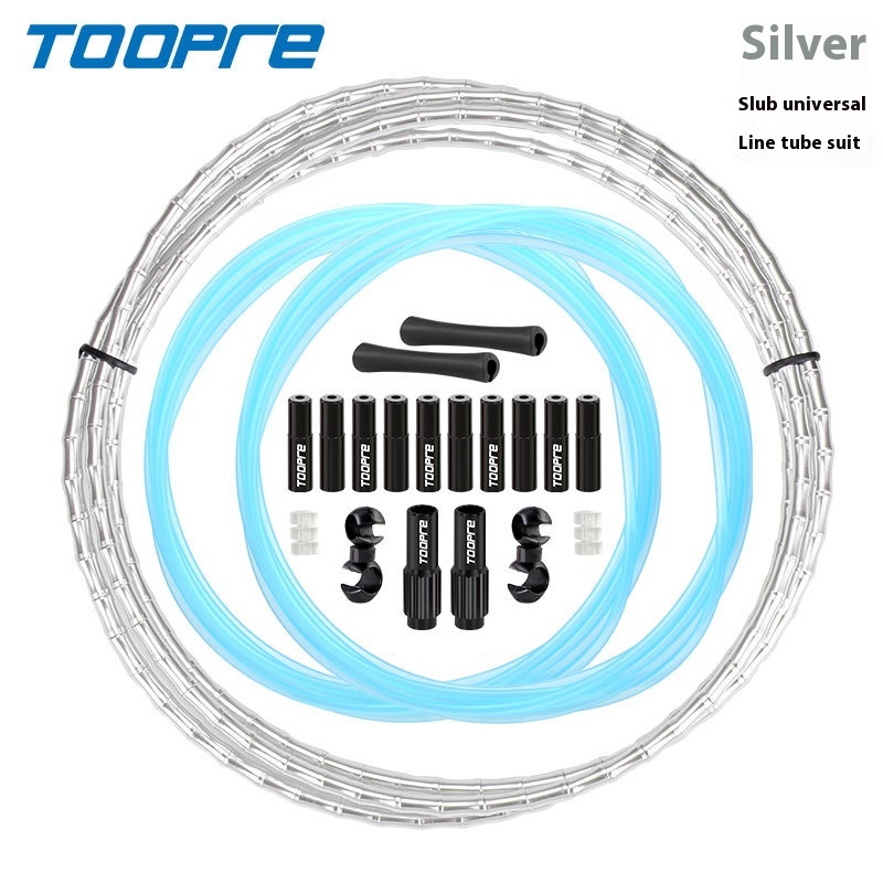 TOOPRE Bicycle Bamboo-Shaped Cable Housing Kit Mountain Road Bike Aluminum Alloy Gear Brake Cable Housing