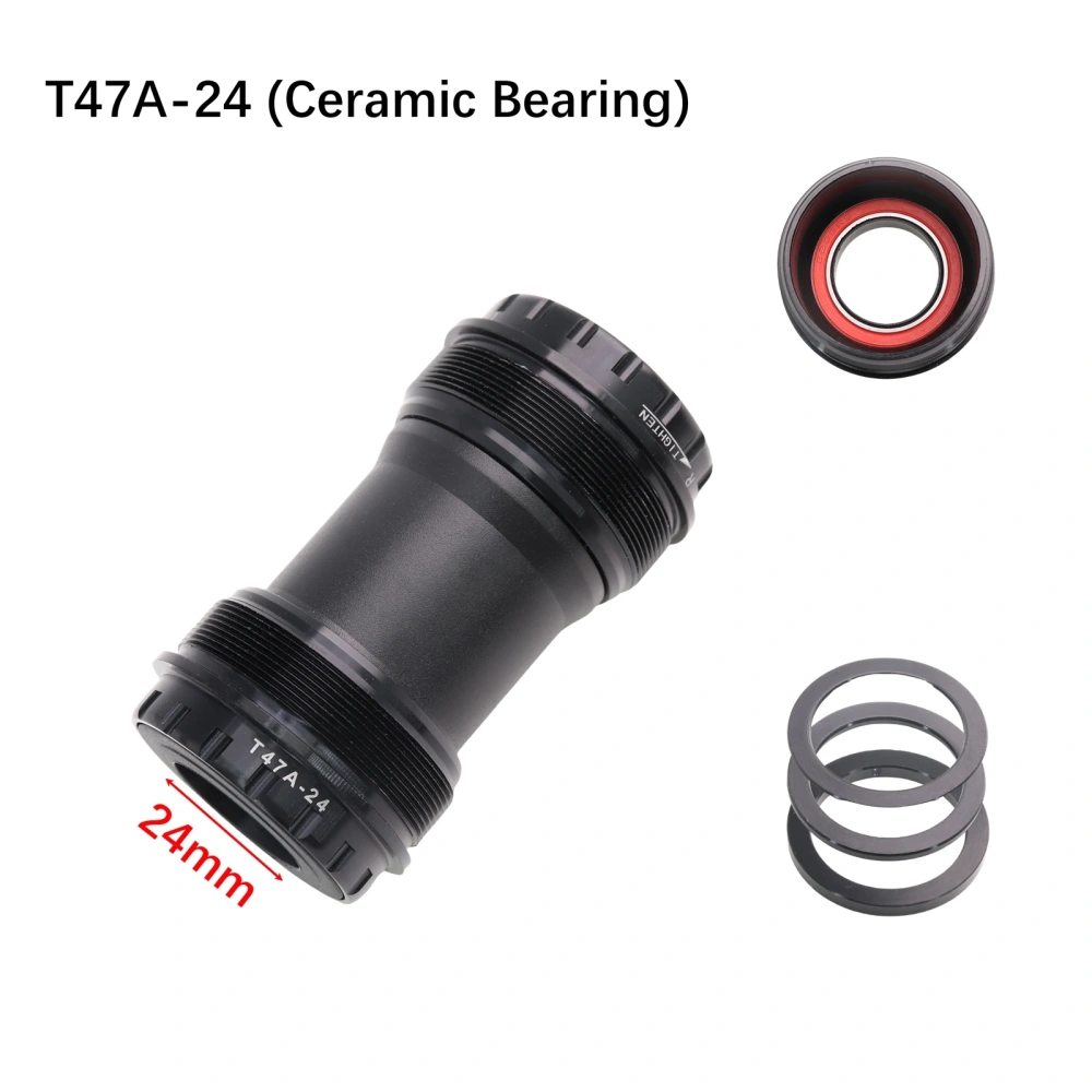 DJC Bike Bottom Bracket T47-Sieries Ceramic Bearing for MTB Road Bike Big Thread 24mm 30mm DUB 77 79 86.5 BB TT bicycle