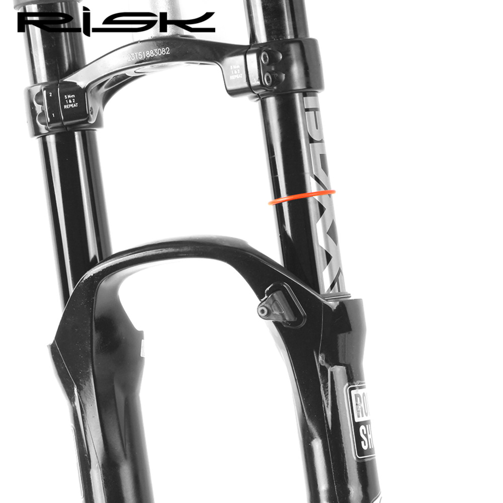 RISK Mountain Bike Suspension Fork Travel Ring Red Sealing O-ring 32/34mm Dust and Oil Seal