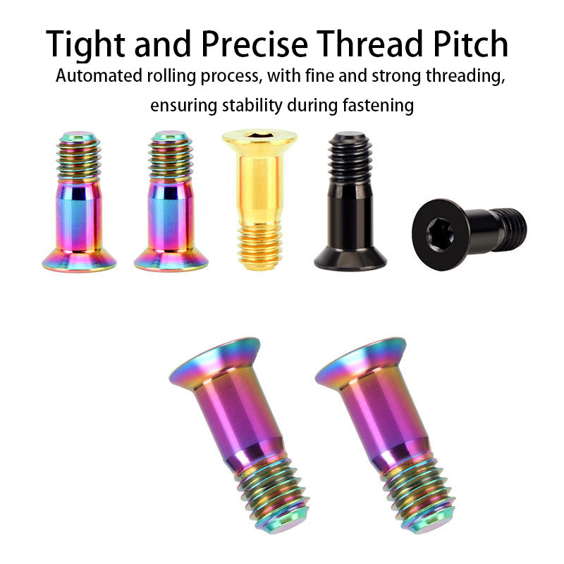 TOOPRE Titanium Alloy Rear Derailleur Pulley Fixing Screws Bicycle Derailleur Pulley Tension Wheel Color Screws
